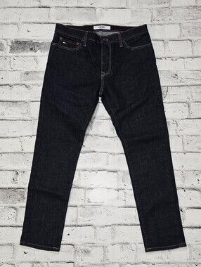 Tommy Jeans Dark Wash Slim Straight Jeans Mens 32x30 Stretch Denim